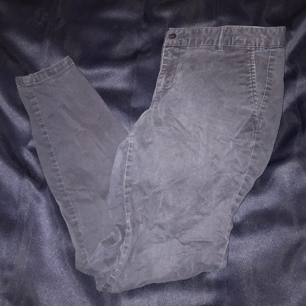 Navy blue skinny khakis